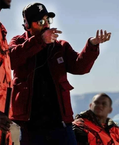 Tyriq Withers Him 2025 Cameron Cade Red Wool Jacket