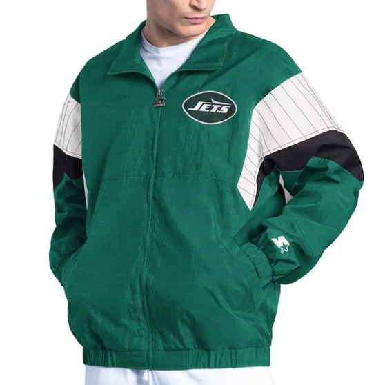 NY Jets Yard Line Green Jacket