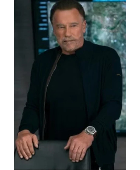 Arnold Schwarzenegger Fubar 2025 Luke Brunner Black Jacket