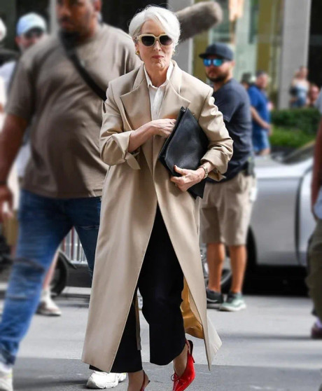 Miranda Priestly The Devil Wears Prada 2 Meryl Streep Beige Trench Coat