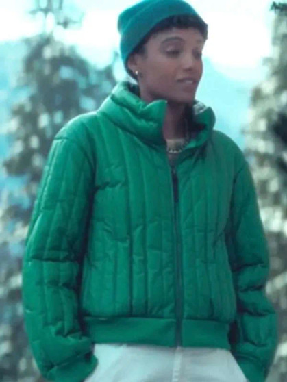 Maisie Richardson-Sellers Nine Perfect Strangers 2025 Puffer Jacket