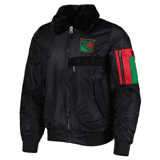 New York Rangers Mopkins Black Jacket