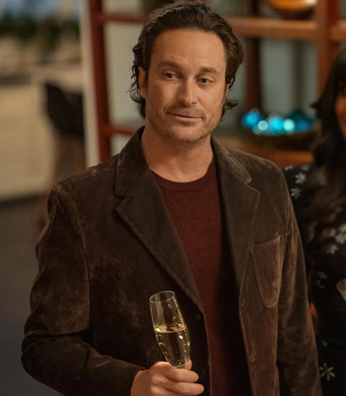A Merry Little Ex-Mas 2025 Oliver Hudson Brown Blazer