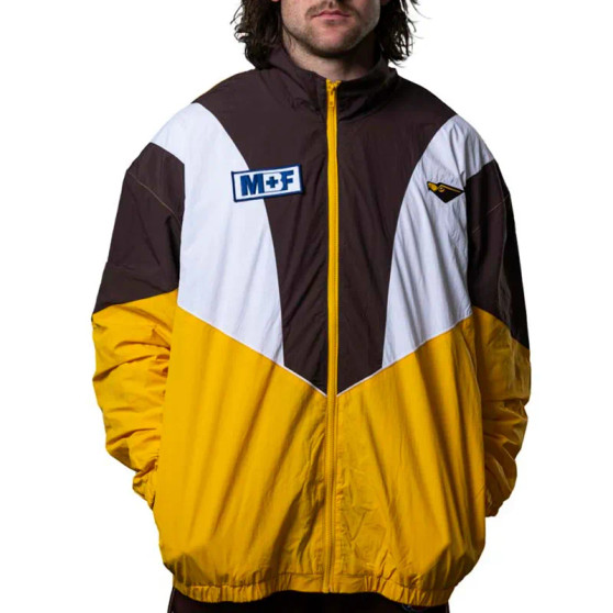 Brown and Gold Hawthorn Hawks Paneled Hoodie