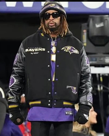 Lil Jon Ravens Halftime Show  Black Jacket