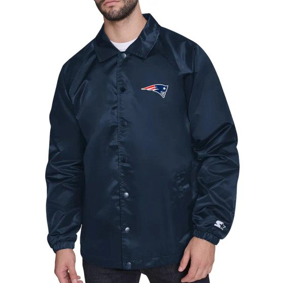 Retro Logo New England Patriots Satin Jacket