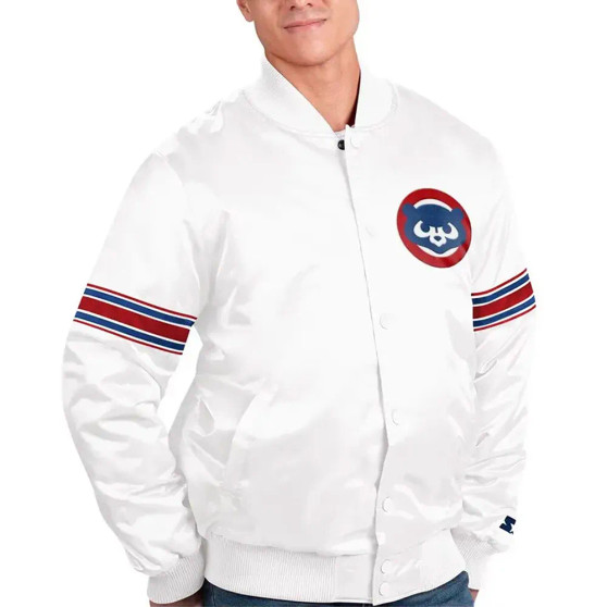 White Chicago Cubs Jacket