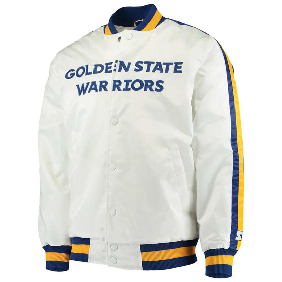 White Golden State Warriors Jacket