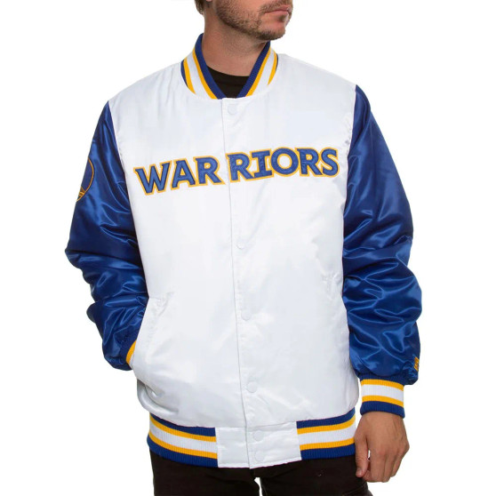 Golden State Warriors Varsity Satin Jacket