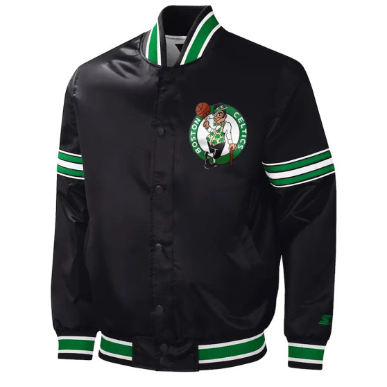 Boston Celtics Black Varsity Jacket