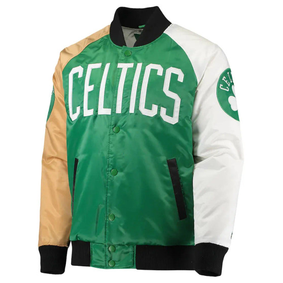 Boston Celtics Tricolor Full Snap Jacket