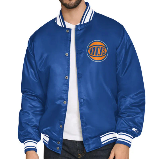 New York Knicks Full-Snap Varsity Jacket