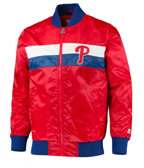 Philadelphia Phillies Satin Bomber Jacket