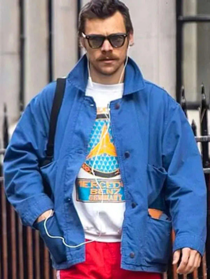 Harry Styles London 2025 Blue Jacket