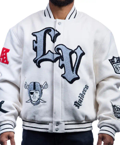 Jeff Hamilton Raiders White Jacket