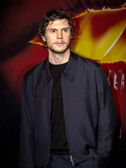 Evan Peters The Beauty 2026 Blue Jacket