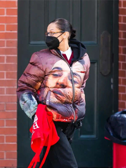 Bella Hadid Puffer Jacket