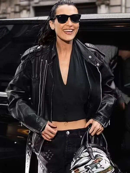 Bella Hadid Biker Jacket