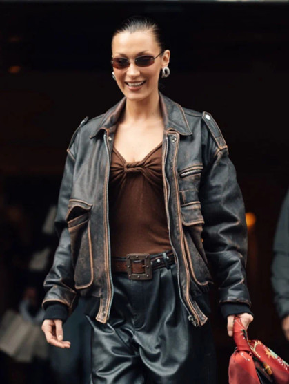 Bella Hadid Motorcycle Jacket