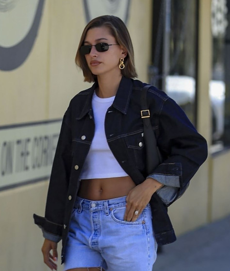 Hailey Bieber Jean Jacket