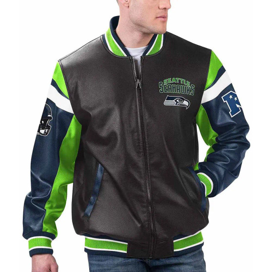 Seattle Seahawks Leather Jacket