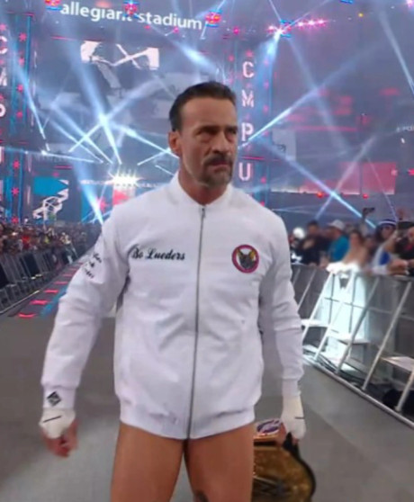 CM Punk WrestleMania 42 Bo Lueders Bomber Jacket