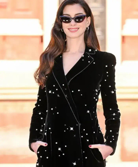 Andy The Devil Wears Prada 2 Black Coat
