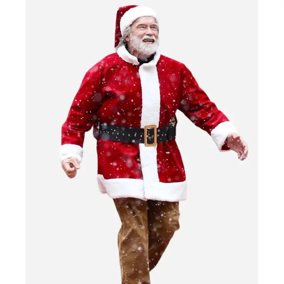 Arnold Schwarzenegger The Man With The Bag Santa Claus Coat
