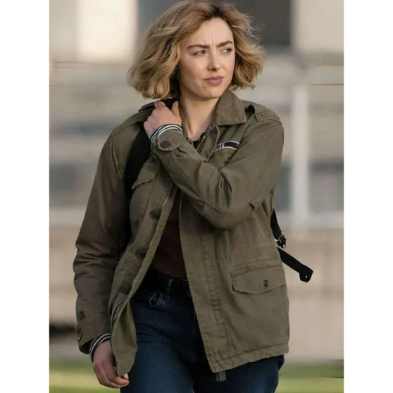 School Spirits Peyton List Green Jacket