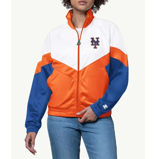 Teamwork NY Mets Track Full Zip Jacket