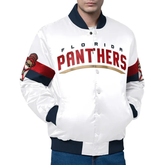 White Florida Panthers Jacket