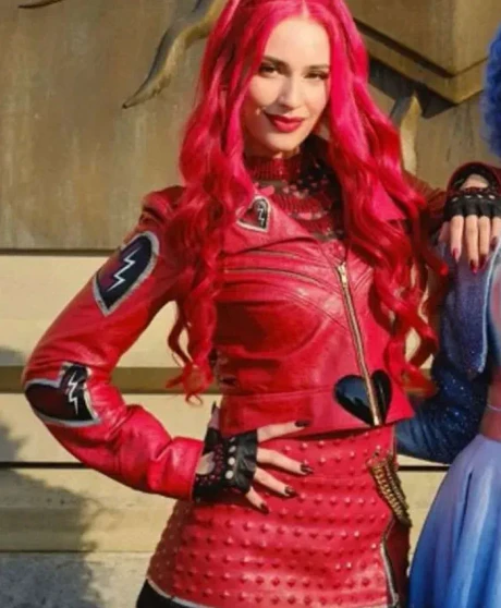Princess Red Descendants Wicked Wonderland Leather Jacket