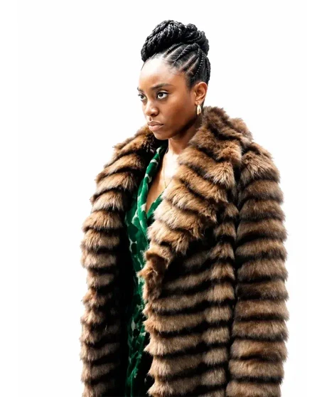 Anita Joy Uwajeh Fightland 2026 Fur Coat