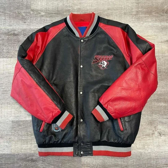 Buffalo Sabres Biker Leather Jacket
