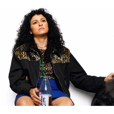 Alia Shawkat The Wrong Girls 2026 Leopard Print Jacket