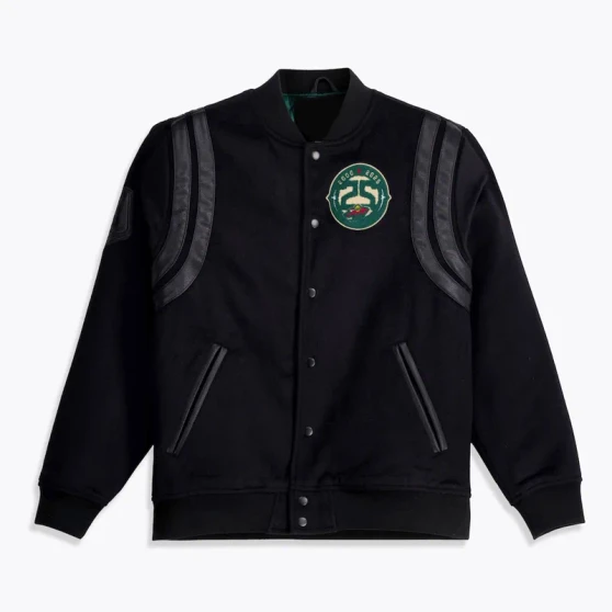 Minnesota Wild Black Varsity Jacket
