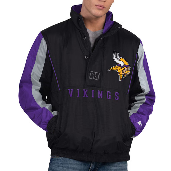 Minnesota Vikings Half-Zip Jacket
