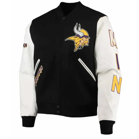 Minnesota Vikings Logo Varsity Jacket