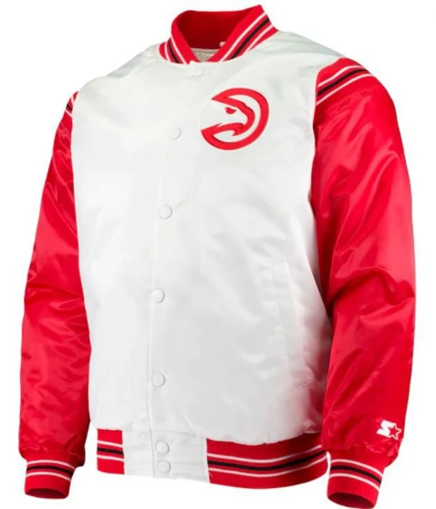 Atlanta Hawks Satin Bomber Jacket
