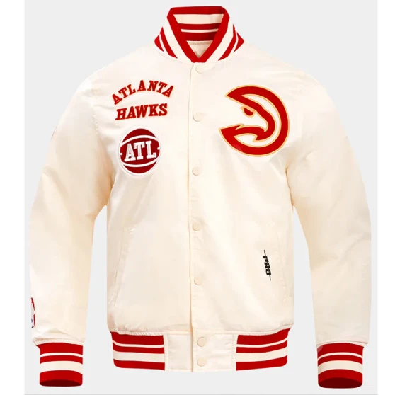 White Atlanta Hawks Jacket