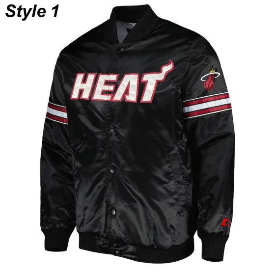 Miami Heat Black Starter Jacket