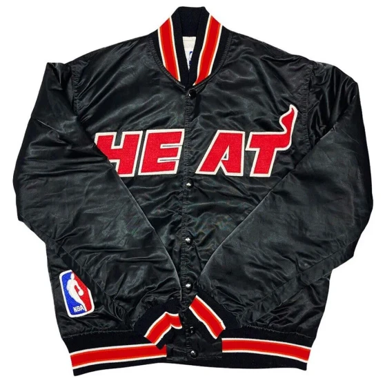 90s Miami Heat Black Jacket