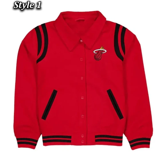 Miami Heat Sport Night Teddy Full Snap Jacket