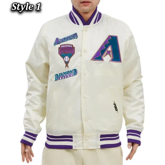 White Arizona Diamondbacks Jacket