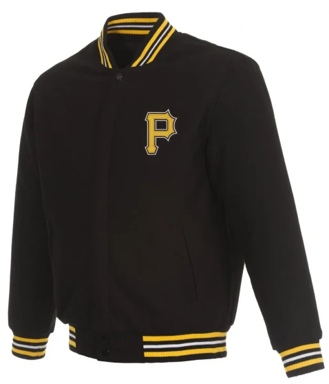 Pittsburgh Pirates Black Varsity Jacket