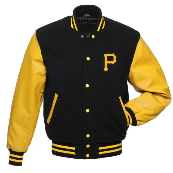 Pittsburgh Pirates Full Snap Bomber Jacket