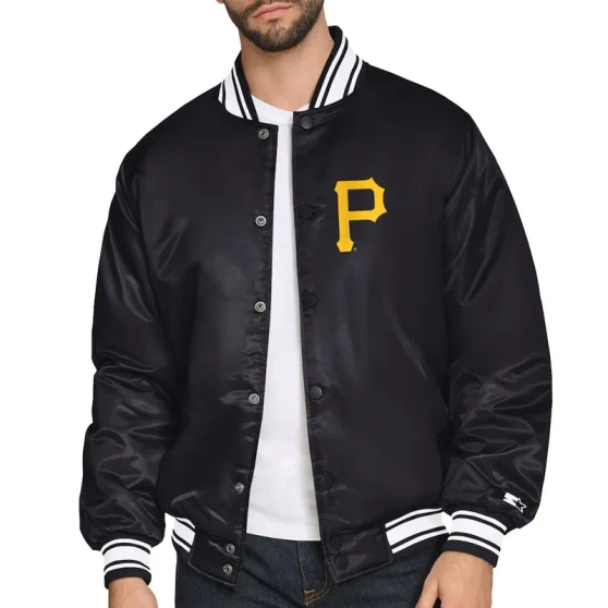 Pittsburgh Pirates Home Plate Printed Graphic Black Jacket