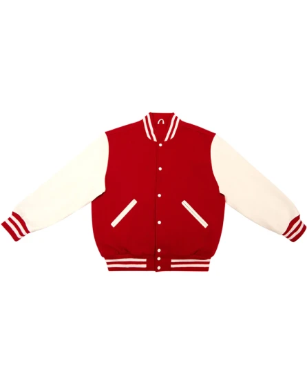 Red and White Varsity Jacket