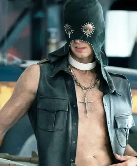 Deacon Twisted Metal Leather Vest