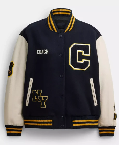 Coach Full Snap Varsity Jacket